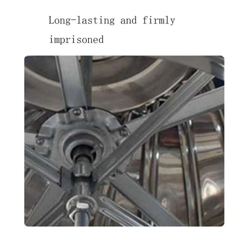Built For The Grind 304 Stainless Steel Roof Exhaust Fan With Non Powered Damper For Warehouse Ventilation featuring internal blade mechanism.