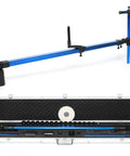 Auto Body Frame Measuring System 2D Precision Tool With Plus Minus 1mm Accuracy For Collision Repair, Aviation Aluminum 3-Scale Kit, Universal Frame Machine Equipment For Wheelbase And Chassis Alignment, Pro Grade Shop Ready, blue measuring bar in case
