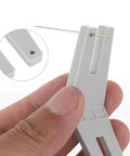 Close-up of plastic hemmer foot from Two Pack Hump Jumper Sewing Tools Denim Foot For Quick Button Clearance And Thick Hemming Set