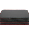Solid Eight Grid Wristwatch Storage Box Built Tough With Heavy Duty Carbon Pu Leather And Adjustable Splitter Plate for organized storage.