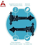 Heavy Duty T Hinge Set For Wooden Fences And Gates Black Matte Gate Hinges with screws, cast iron, electrostatic coating