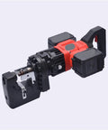 Heavy Duty Rechargeable Hydraulic Crimping Tool And Angle Steel Drilling Machine With 900W Motor, showing cordless design and robust build.
