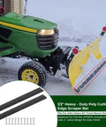 Half Inch Poly Cutting Edge Scraper Bar Replacement For 54 Inch John Deere Front Mount Snow Plow Blade M75679 in use