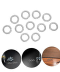 100 Count Stainless Steel Split Lock Washers M10 Spring Deck Fasteners With Beefy Nonslip Kickback Grip For Marine And Pro Shop Heavy Duty Builds Built Tight And Totally Corrosion Resistant arranged on various surfaces.