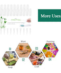 200 Count 3ml Disposable Plastic Transfer Pipettes for Oil Lab and Art Projects Soft Flexible Easy To Use Drip For Precise Mixing Watercolors Science Experiments Craft Work, 3ml clear plastic pipettes
