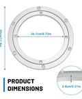 Heavy Duty 11.8 Inch Lazy Susan Hardware Turntable Bearing Aluminum Alloy Swivel Base dimensions and thickness