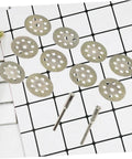 Ten Piece Diamond Cutting Discs Set For Rotary Tools, ultrathin blades and rods for gemstone glass metal ceramic porcelain tile cutter.