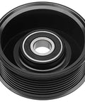 Top Tier Grooved Pulley Accessory Drive Belt Idler For Ford E 350 Econoline 95 To 97 And Super Duty F 250 95 To 97 Perfect Fit Smooth Ride black grooved idler pulley with sealed bearing