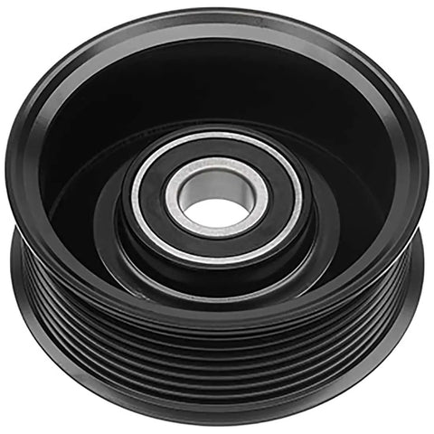 Top Tier Grooved Pulley Accessory Drive Belt Idler For Ford E 350 Econoline 95 To 97 And Super Duty F 250 95 To 97 Perfect Fit Smooth Ride black grooved idler pulley with sealed bearing