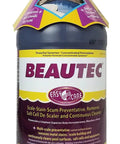 BeauTec Salt Cell And Tile Cleaner 64 Oz bottle for pools and salt systems, blasts away scale stains and scum, acts as descaler and protector.