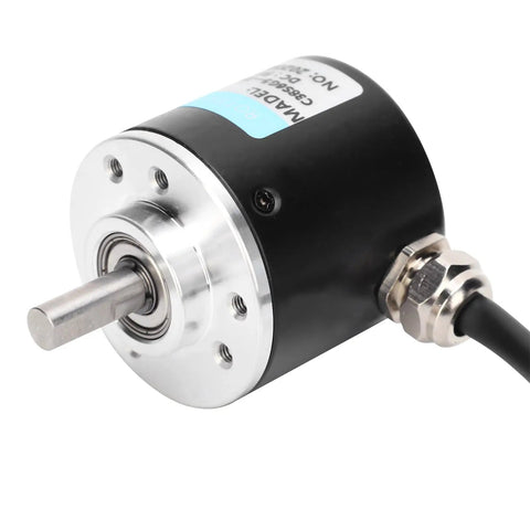 6mm Shaft Incremental Rotary Encoder, 24V DC, ABZ Three-Phase Outputs, 1000B And 1024B Line Resolutions, Compact, Rugged Lightweight Sensor For Industrial Automation And Smooth Motion Control with cable connector