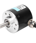 3 Phase Encoder Shaft For High Speed Motion Control At 30KHz With 1000B And 1024B Feedback DC 5 To 24V Built Tough In Durable Aluminum And Plastic For Precise, Reliable Positioning In Industrial And Robotics Applications., black aluminum and plastic encoder shaft with cable