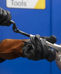 Pipe Alignment Chain Pliers Built Tough For Precise Welding in use, showing adjustable stainless steel contacts and quick release lock