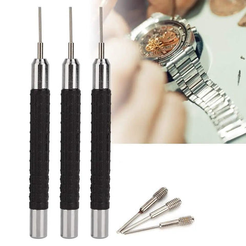 Watch Band Link Remover Tool Set With Pin Punch Kit For 0.7mm, 0.8mm And 0.9mm Pins and DIY Watch Repair Kit image