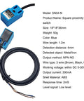 Inductive Proximity Sensor SN04-N NPN NO 4mm Detection Distance 5-30V DC 3-Wire With LED Indicator and Blue TL PL SN Bracket