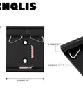 1.65 Inch Din Rail Mount Clip Snap In Universal Bracket For 35mm Din Rails Aluminum Alloy Relay Clip Heavy Duty Black Mounting Clip