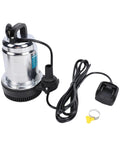 Cordless Submersible Water Transfer Pump 1003 GPH High Flow Power Zero Cord Nonsense for draining pools, featuring removable batteries.