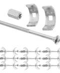 Durable Galvanized Steel Countertop Connectors Set Of 10 Pro Grade with bolts and clamps for furniture assembly