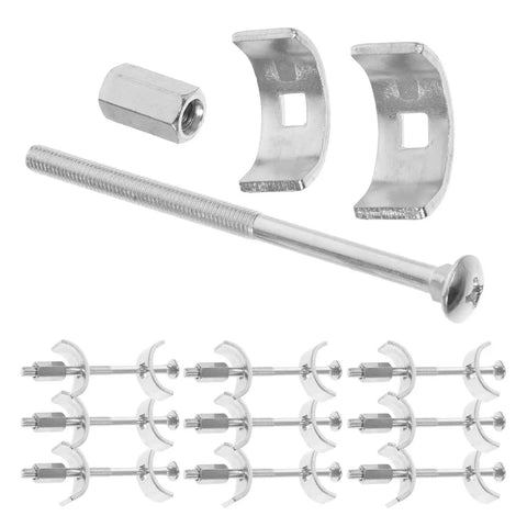Durable Galvanized Steel Countertop Connectors Set Of 10 Pro Grade with bolts and clamps for furniture assembly