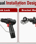 Upgrade Beast Fast Cutting Sheet Metal Cutter Attachment installation options for electric drill
