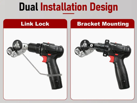 Upgrade Beast Fast Cutting Sheet Metal Cutter Attachment installation options for electric drill