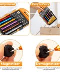 Tiny But Mighty Six Piece Magnetic Micro Precision Screwdriver Kit in clear case with magnetizer and demagnetizer features