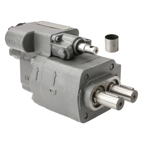 Heavy Duty Hydraulic PTO Dump Pump G101 Remote Mount With 15 GPM Flow Bi Directional Gear Pump And Cable Shift Convertible To Air Shift 1 Inch Keyed Input Shaft Remote Installation Handles Up To 3000 PSI And 3000 RPM