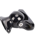 Premium 316 Marine Grade Stainless Steel Magnetic Door Stopper, black, compact design for secure door holding on boats and RVs.