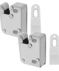 Stainless Steel Door Roller Catch 2 Pack Press To Open Cabinet Latch With Nylon Wheel for kitchen and wardrobe use