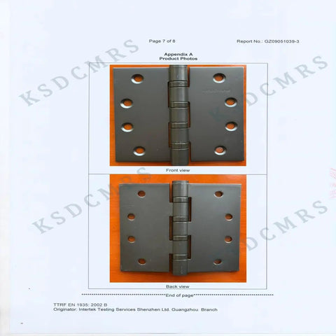 Top Shelf 4 Inch Matte Black Heavy Duty Stainless Steel Door Hinges With Non Removable Pin For Rock Solid Outswing Security And Smooth Whisper Quiet Operation 2 Pack front and back view on white background.
