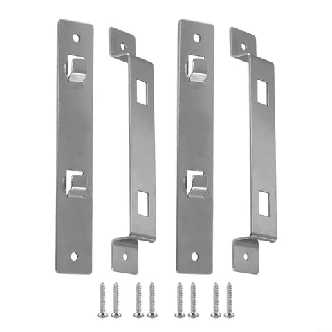 Stainless Steel Bird House Hanger Bracket With Screws, Rustproof Outdoor Mounting Kit For Nest Boxes And Feeders, Stable Wall Or Tree Installation, Weatherproof And Durable, 2 Pack, Easy Install, No Tools Required, Fits Nest Boxes And Feeders