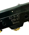 Real Pro Grade 15 Amp Snap Action Micro Switch With Straight Shooting Pin Plunger, top view showing terminals and casing detail.
