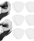 Easy DIY Heel Repair Patches Kit 4 Pairs No Fuss Self Adhesive Inside Patches For Holes, Microfiber Leather, Non Slip, shown with sneakers