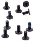 10 Pack M2 X 4 Mm Phillips Flat Head Screws Tough Nickel Plating For Laptop M Ssd Heatsink Wifi Modules And Motherboards No Fuss Tech Swap Top Shelf Hardware Kit, black screws on white background.