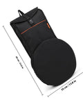 Premium Drum Pad Storage Bag Featuring Slick Waterproof Fabric Cover And Smart Mesh Accessory Organizer Pouch For Snare Stand Gear Gig Ready Hella Durable Travel Case side view showing dimensions 60 cm by 35 cm.
