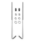 Badass 18-8 Stainless Steel J Hook Battery Hold Down Bolts Kit with nuts, washers, and protective caps for secure installation.