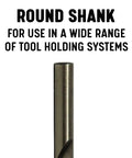 Cobalt Aircraft Extension Drill Bit 9/32 Inch By 6 Inch Pack Of 12 With Beefy 135 Degree Split Point Round Shank Detail