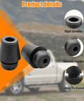 Essential Heavy Duty Rubber Car Door Buffer Pads 10 Pack Slam Stopper Guards, TPE rubber construction, smooth surface design.