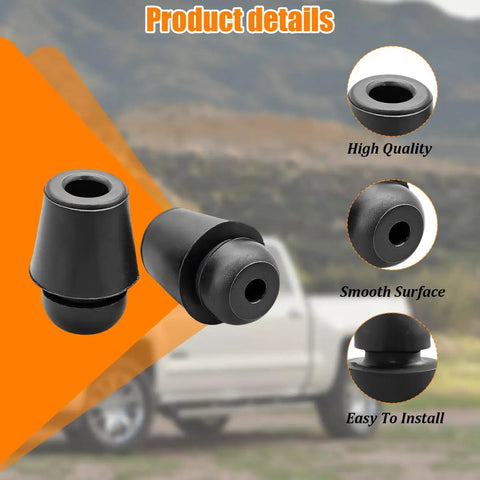 Essential Heavy Duty Rubber Car Door Buffer Pads 10 Pack Slam Stopper Guards, TPE rubber construction, smooth surface design.