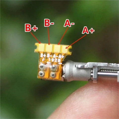 Top Notch Two Phase Four Wire Metal Gearbox Stepper Motor Featuring Five Millimeter Stroke Linear Actuator Design with wiring connections
