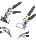Two Pack Sheet Metal Bending Pliers With Flat Jaw Three And One Quarter Inch Bending Tool Hand Seamer for Metal and Architectural Finishing