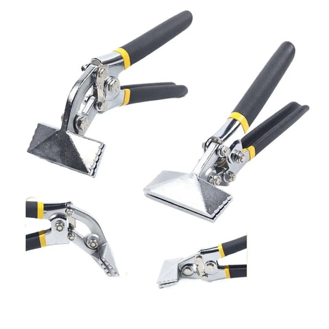 Two Pack Sheet Metal Bending Pliers With Flat Jaw Three And One Quarter Inch Bending Tool Hand Seamer for Metal and Architectural Finishing