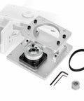 Rock Solid Hollow Rotary Actuator With Fine Tune Belt Tension Cnc Machined Aluminum Plate For 86Mm Stepper Motor components and assembly parts.