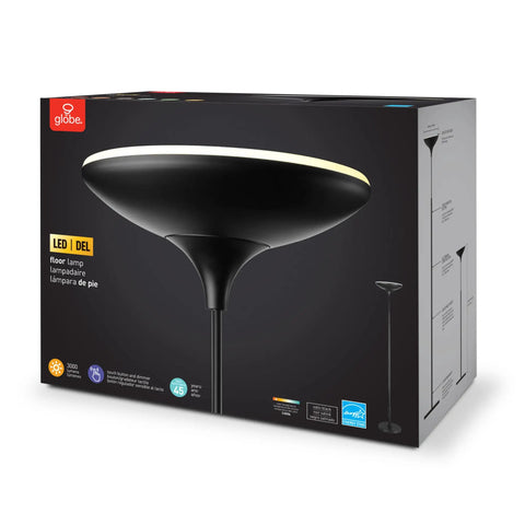 Box of LED Floor Lamp Torchiere with Touch Dimmer and Memory Function, Energy Star Certified, Super Bright 3010 Lumens, 43W LED