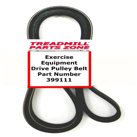 Beefy Replacement Drive Pulley Belt For Exercise Bike PFEX39420.1 Black Part 399111 Durable Fit For Cardio Machines Quiet Operation Easy Install Pro Grade Replacement, black drive pulley belt