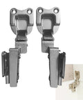 Two Pack Up Down Flip Cabinet Hinge Side Mount Door Shelf Lid Hinge For Soft Close Heavy Duty Lid Support Hardware Stainless Steel Corrosion Resistant Smooth Quiet Motion For Cabinets, stainless steel pair