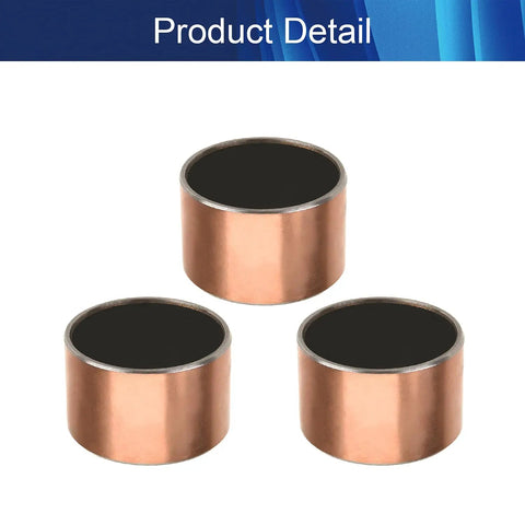 Rock Solid Three Pack Sleeve Bearings Thirty Five Millimeter Inner Bore By Thirty Nine Millimeter Outer Diameter By Twenty Five Millimeter Length Smooth Sliding Plain Oilless Bushings built tough for easy motor repair jobs.