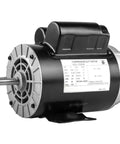 Heavy Duty 3Hp Electric Motor For Compressor Systems with 5/8 inch shaft, 3450 rpm, 230V, and durable design.