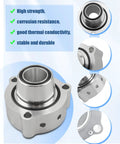 Volkswagen Blow Off Valve Spacer For Golf Passat 2.0T TSI TFSI Turbo Upgrade close-up on aluminum structure and design