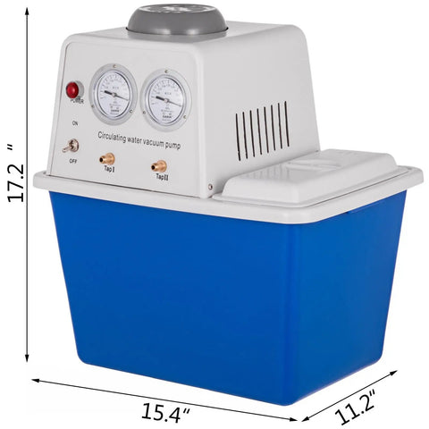 15L Circulating Water Vacuum Pump With 60L Per Min Flow Rate Dual Purpose Lab Equipment For Coolant And Suction Use In Research Or Diy Chemical Projects Quiet Abs Tank Design